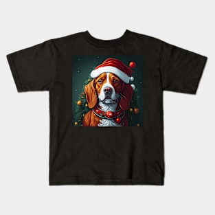 Dog in Christmas Mood Kids T-Shirt